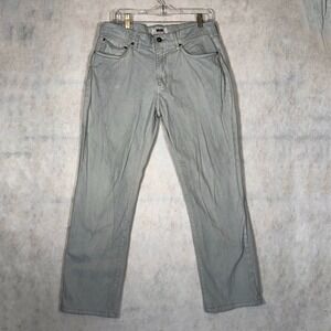 Joseph Abboud Pants Mens 34x30 Light Gray Good Casual Five Pocket Geometric